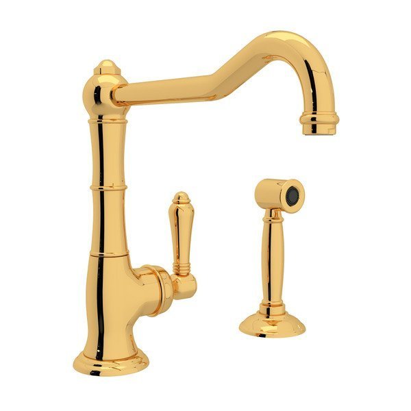 Rohl Cinquanta Single Hole Faucet In Italian Brass A3650/11LMWSIB-2